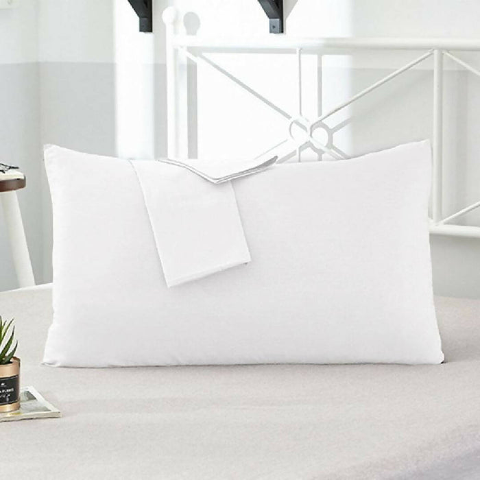 FUNDA PROTECTORA DE ALMOHADA 50 X 70 ACOLCHADA DE LUXE (BLANCO-UNICA)