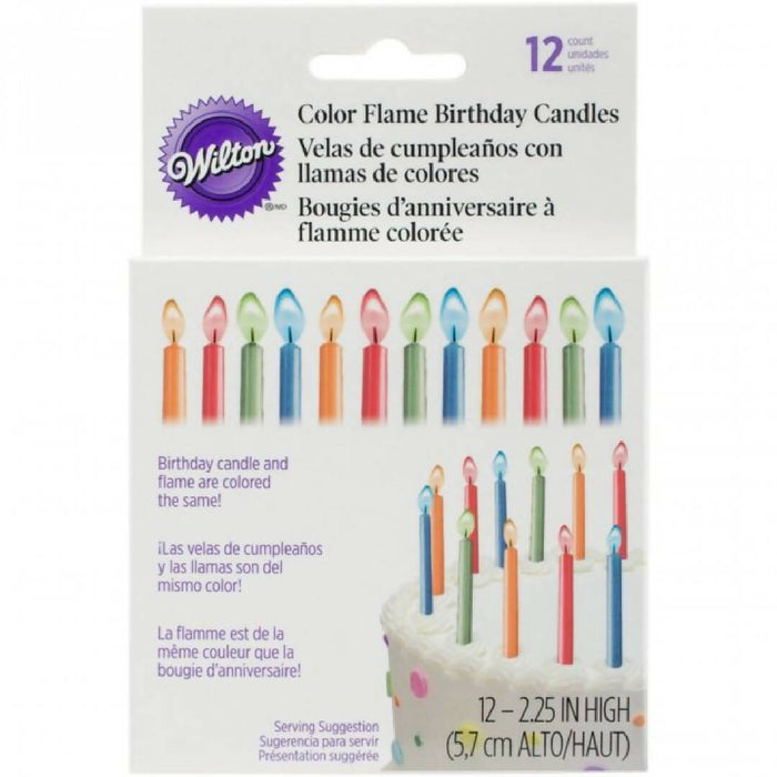 VELAS COLORES VARIOS PAQ 12.