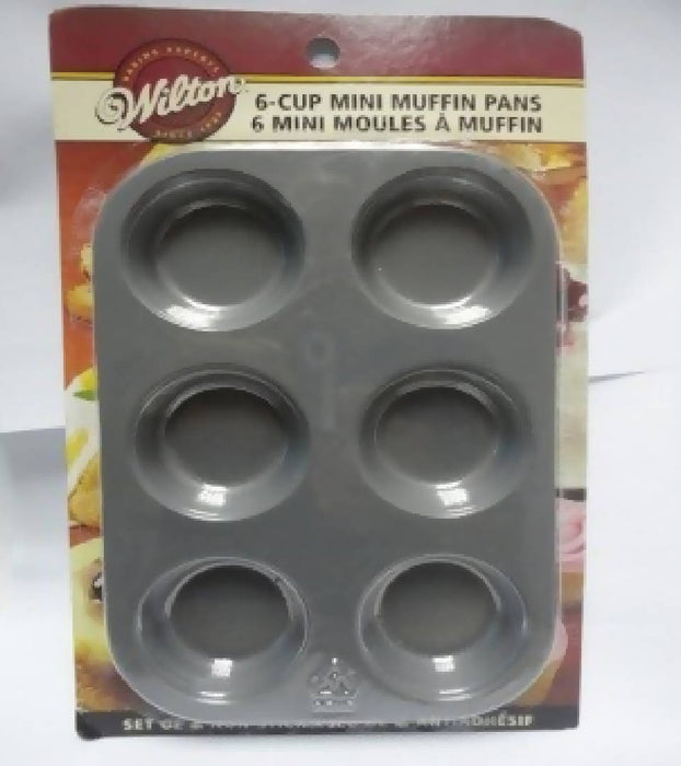 Molde Set Mini Muffin- 6 Cup. Marca WILTON